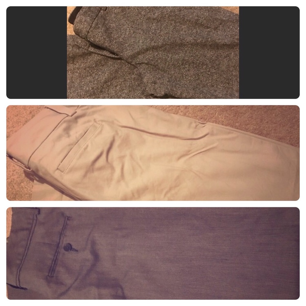 3 pair of like new dress pants size 8